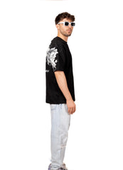 Floral Back Oversized Tee
